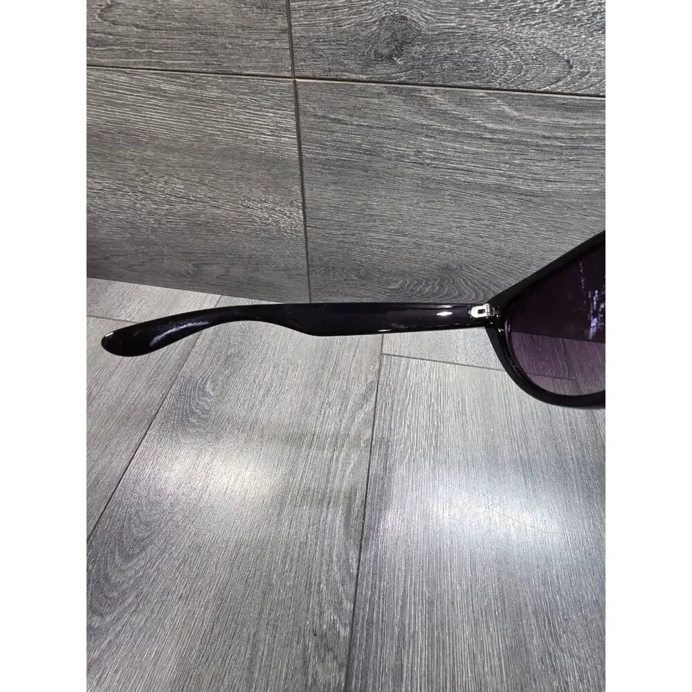 Betsey Johnson Black Sunglasses Animal Print Temples A009737